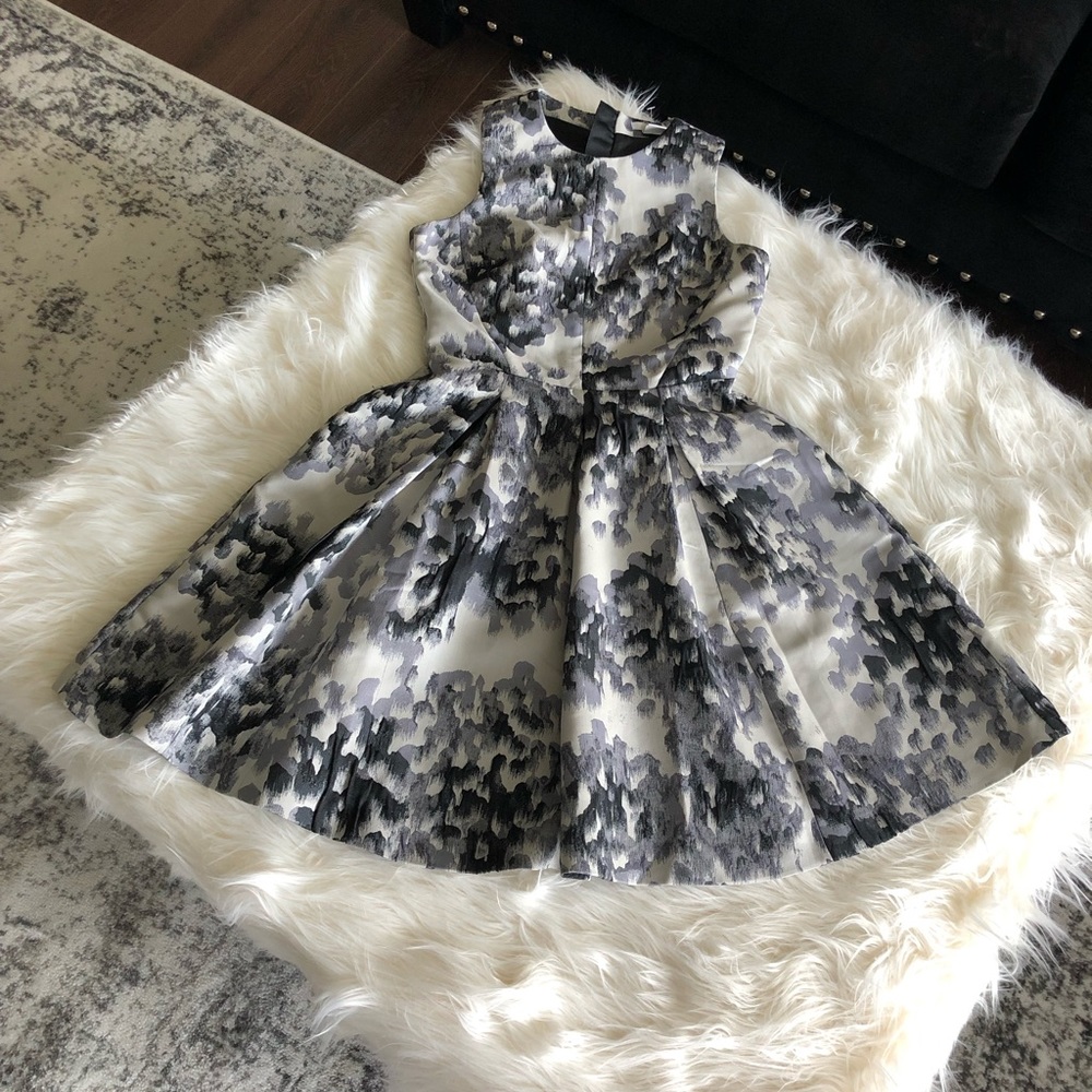 H&M Floral Grey Dress Size 6